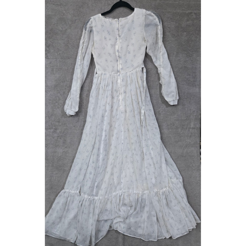 Vtg Gunne Sax Dress‎ Sz 5 Floral Cottagecore Prairie Milkmaid Romantic Victorian - Picture 7 of 16